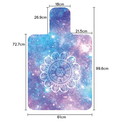 Foldable Rubber Non-Slip Pilates and Yoga Mat for Women Fitness - 6