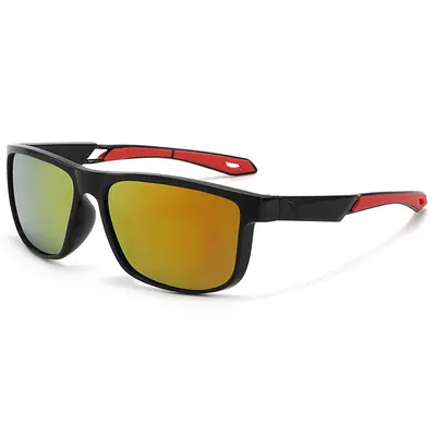 Unisex Polarized Sunglasses, Square Frame, for Cycling and Outdoor Sports - 8