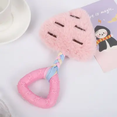 TPR Rubber Plush Dog Toy, Bite-Resistant Chew Toy - 7