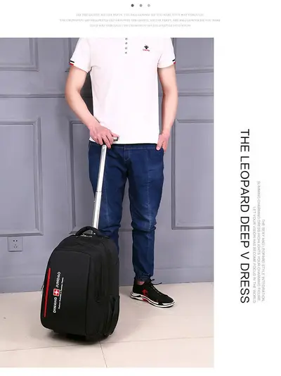 Business Travel Laptop Backpack and Trolley Suitcase - 2