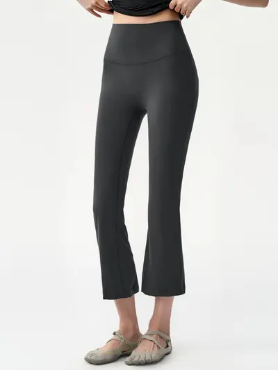 Mikro Flare Kadın Yoga Pantolonu İnce Model 7/8 Boy - 6