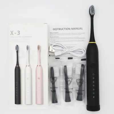 Rechargeable Sonic Electric Toothbrush, Soft Bristles, Adults and Children - 8