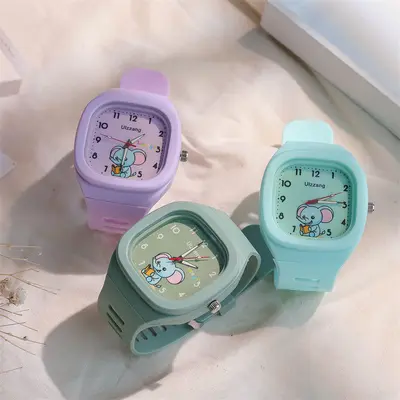Kinderuhr Mädchen Silikonarmband, wasserdicht niedlich