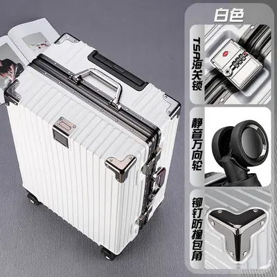 Ride-On Trolley Suitcase with Large Capacity and Combination Lock, Durable - 9