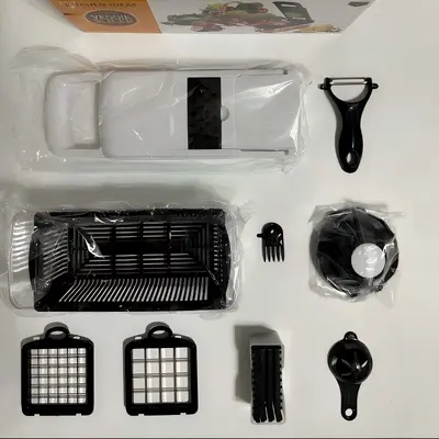 Çok fonksiyonlu mutfak doğrayıcı, kap ve rendele ile - 10