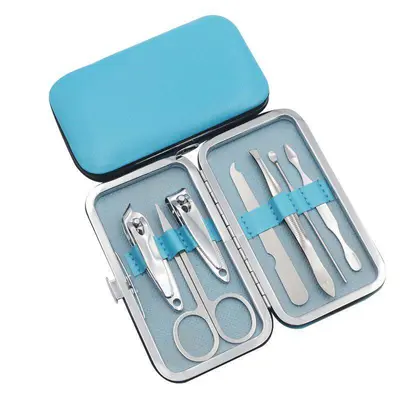 Tırnak makası 7 parçalı set, manikür alet seti, tırnak makası manikür seti, tırnak makası, güzellik seti - 8