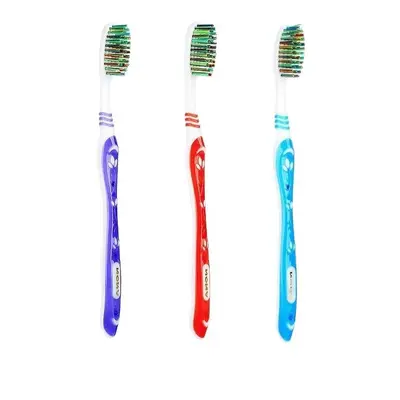 Hard Bristle Toothbrush for Men, Large Head, Deep Cleaning