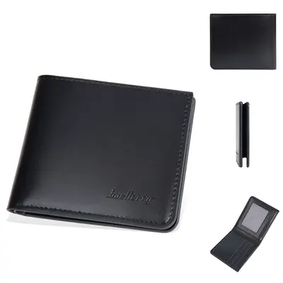 Baellerry Men's Bi-Fold Short Wallet with Multiple Card Slots - 6