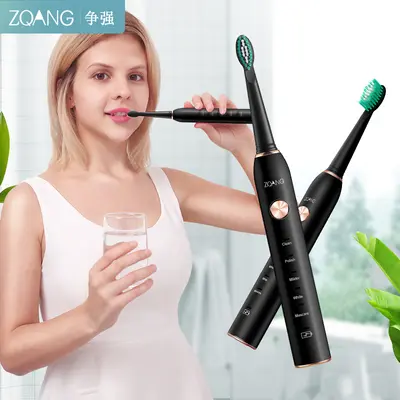 USB Rechargeable Smart Electric Toothbrush, Sonic Vibration - 3