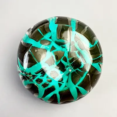 Matcha mint dark chocolate crispy squeeze ball, sound-making stress toy, slow rebound - 11