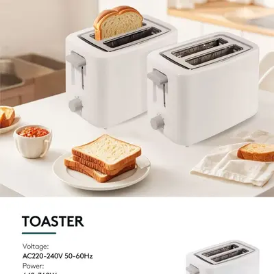 670W Fully Automatic Toaster, 7 Heat Levels, Large Capacity - 2