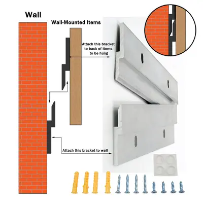 Aluminum Alloy Z-Shaped Hanging Bracket for Aluminum Profile Shelves