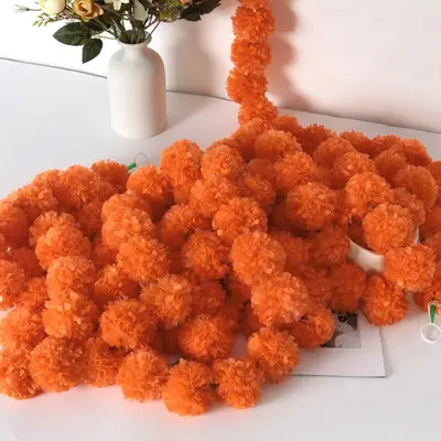 Ringelblumen-Blütengirlande für Día de los Muertos und Hochzeiten