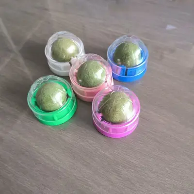 Catnip Ball Cat Toy with Molar Stick, Self-Play - 5