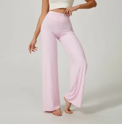 Damen-Yogahose, gerader Schnitt, po-hebend, schlankmachend, Schlaghose - 9