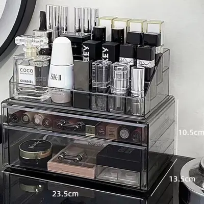 Acryl-Kosmetik-Aufbewahrungsbox mit Schublade Schreibtisch-Organizer - 8
