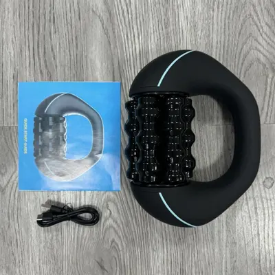 Full-Body Massage Ring with Silicone Rollers, Leg Massage Stick - 4