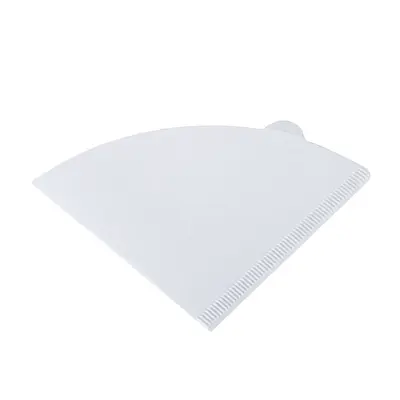 Cone Coffee Filter Paper for American Coffee Machines, V60 Filter, White Wood Pulp - 8