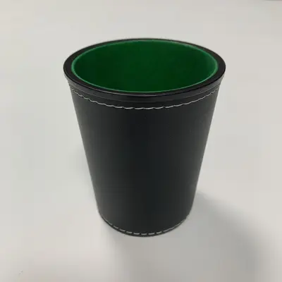 Deri Huni Şeklinde Zar Kabı, Bar ve KTV Oyunları İçin Logo Baskılı Zar Fincanı - 9