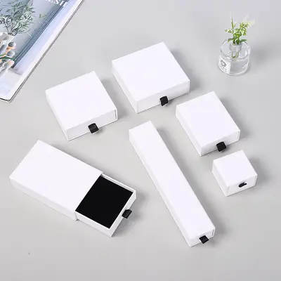 Drawer Jewelry Box Earring Stud Packaging Carton Ring Earring Box Can Add Logo Necklace Box - 13