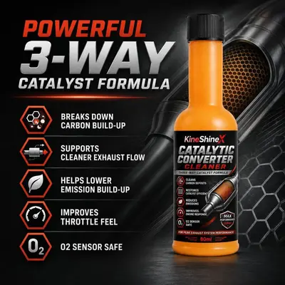 KineShineX Three-Way Catalyst Cleaner, Gasoline Vehicles - 2