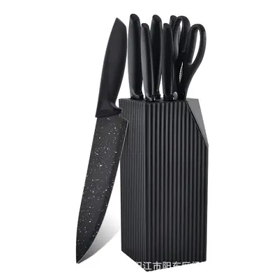 Edelstahl-Messerset Küche 7-teilig mit Messerständer - 7