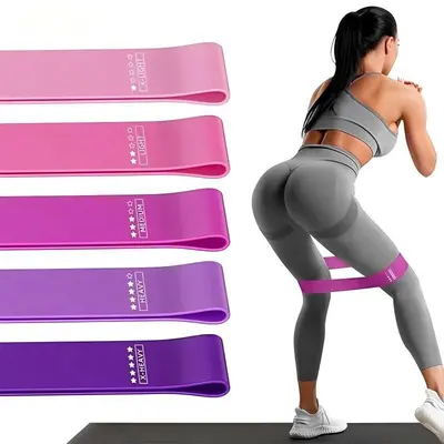 Hip Lift Glute Resistance Ring, Leg Workout Yoga Band, Fitness Strength Training Elastic B - 2