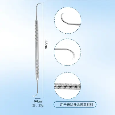 Dental tool set 8-piece, stainless steel, tartar cleaning - 7