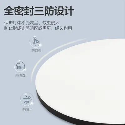 LED Ultra-Thin Round Waterproof Ceiling Light for Bathroom and Balcony