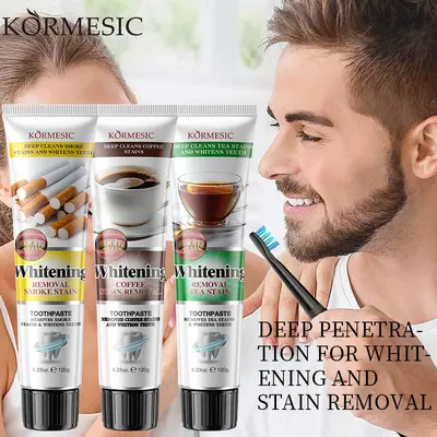 KORMESIC tamamen İngilizce diş bakımı ve diş beyazlatma diş macunu toothpaste sınır ötesi dış ticaret üretici toptan satış