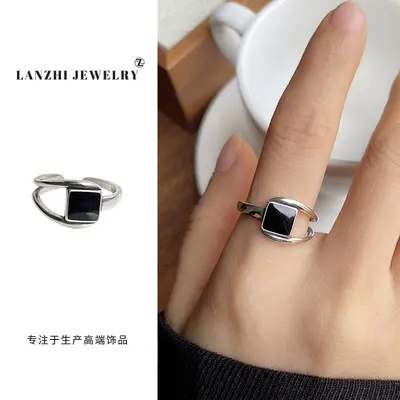 Lanzi beliebter Ring aus Thai-Silber für Damen, minimalistisches Design, vielseitig kombinierbar, stapelbar, 925er Silberschmuck - 10