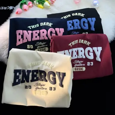 Burgundy American retro t-shirt men's short sleeve oversized summer fashion brand pure cotton loose three-quarter sleeve top fashion