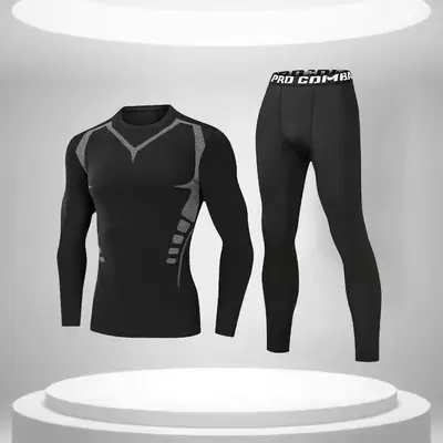 Herren-Sportset mit Eisseide-Kurzarmshirt und Trainingsshorts - 13