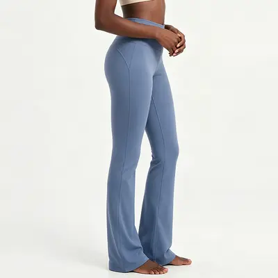 Women's Super High-Waist Flared Yoga Pants, Butt-Lifting, Breathable, 30" - 8