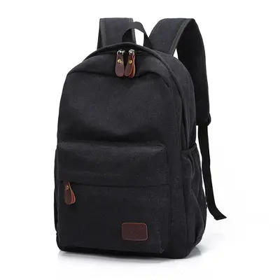 Canvas backpack, Japanese style, large capacity, durable, student