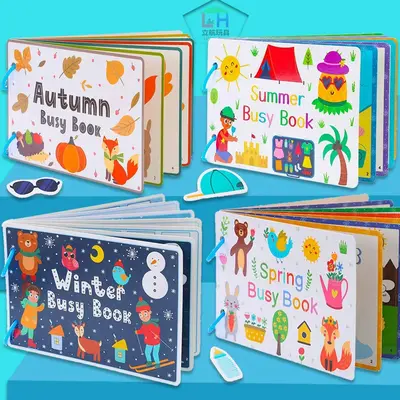 Seasonal Theme Sticker Book for Children, Preschool Activity Book - 2