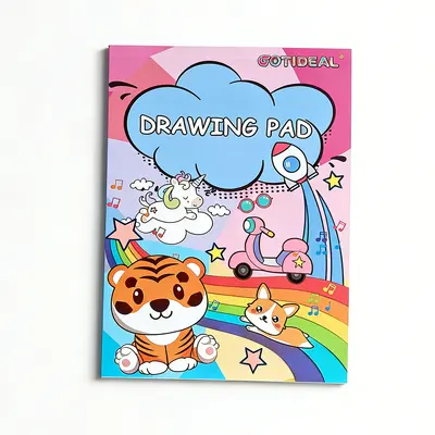 Children's Cartoon Animal Drawing and Coloring Exercise Book - 5