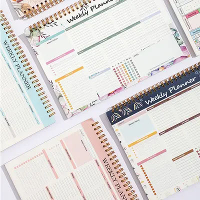 B5 Weekly English Planner Spiral-Bound Study Notebook - 4