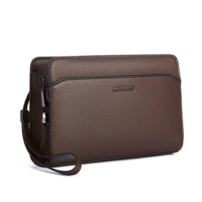 Men's Clutch Bag with Fingerprint Lock, Large Capacity - 10