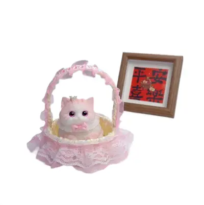 Handmade Kitten Figure, DIY Stress Relief Toy and Decorative Gift - 5