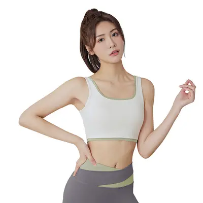 Juyitang ilkbahar ve yaz yeni renk eşleştirme çıplak sıkı yüksek bel ince koşu spor spor yoga kıyafeti