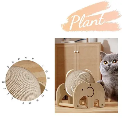 Sisal kedi tırmalama topu, dikey, ağır oyuncak