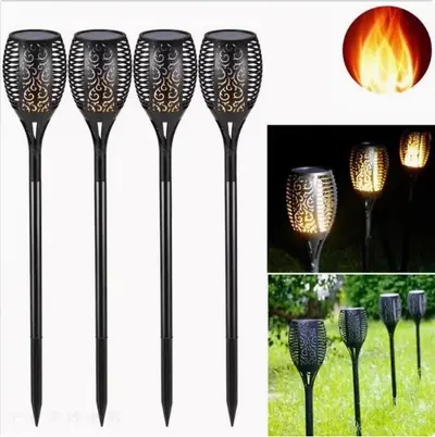 Solar-Flammeneffekt-LED-Rasenleuchte, wasserdichte Außen-Gartendekoration