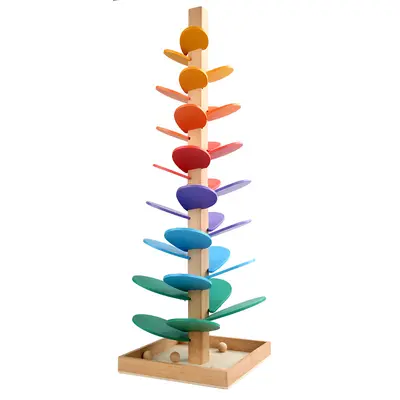 Regenbogen-Musikbaum aus Holz, Lernspielzeug für Kinder, Frühförderung - 6