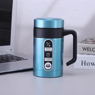 Thermobecher aus 304er Edelstahl mit Griff und Teesieb - 10