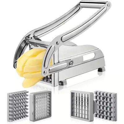 Pommes-Frites-Schneider Grenzüberschreitender Fleckenstahl Pommes-Frites-Schneider Pro Schwerstarbeit