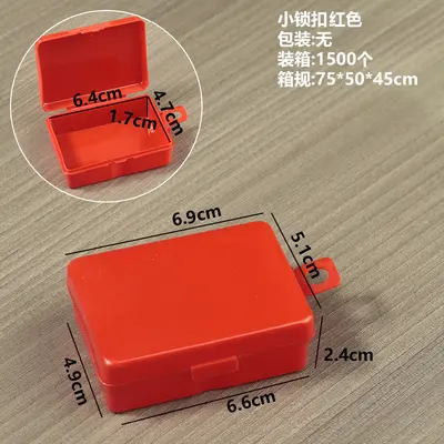 Rectangular transparent PP box with lid and lock - 10