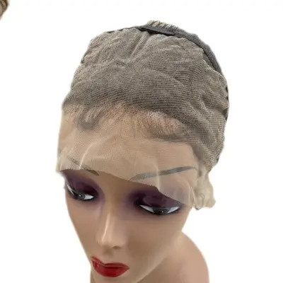 13x4 Front Lace Afro Curly Wig, 100% Human Hair - 6