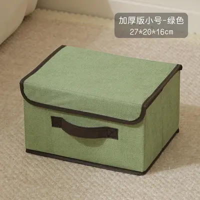 Kleidungsaufbewahrungsbox Heimklappbar staubdichte Aufbewahrungsbox mit Deckel Multifunktionale Stoffbox für Kleidung und Hose - 8