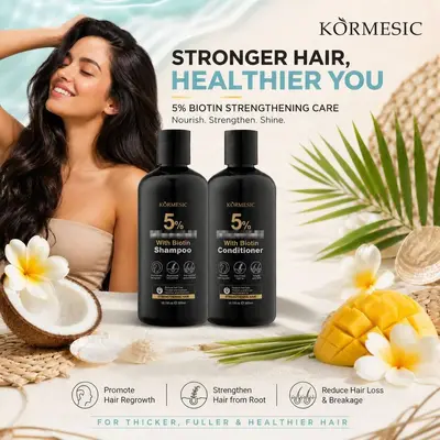 KORMESIC全英文洗发水shampoo发膜呵护秀发柔顺跨境外贸厂家批发 - 3